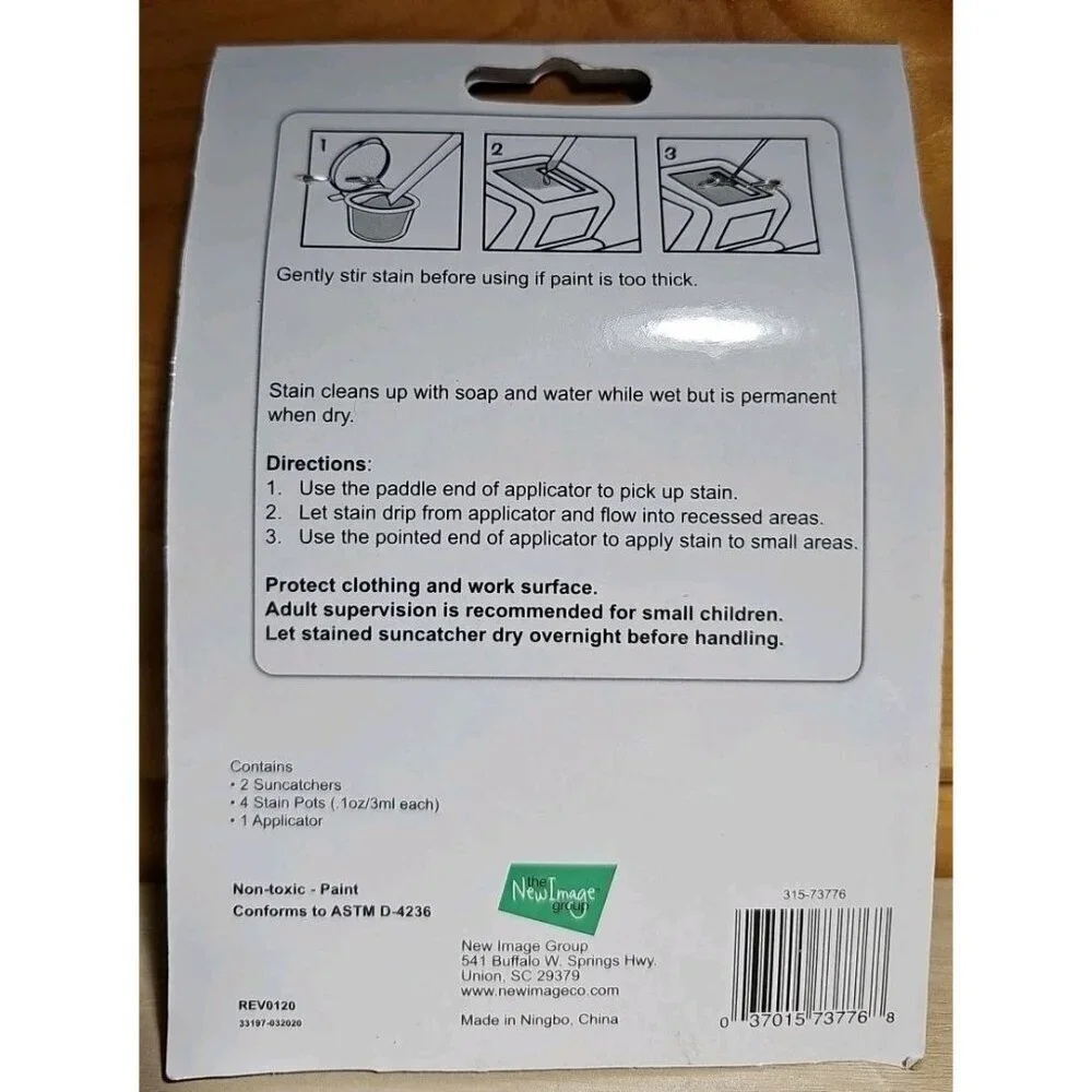 Kelly's Crafts Suncatcher Kit 2 Stars Suncatcher With Pant